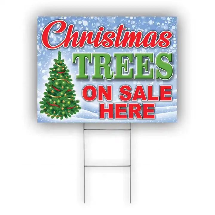4mm 5mm Durable Pp Polypropylene Corrugated Plastic Custom Yard&Lawn Advertising Coroplast yard Signs with h-stakes