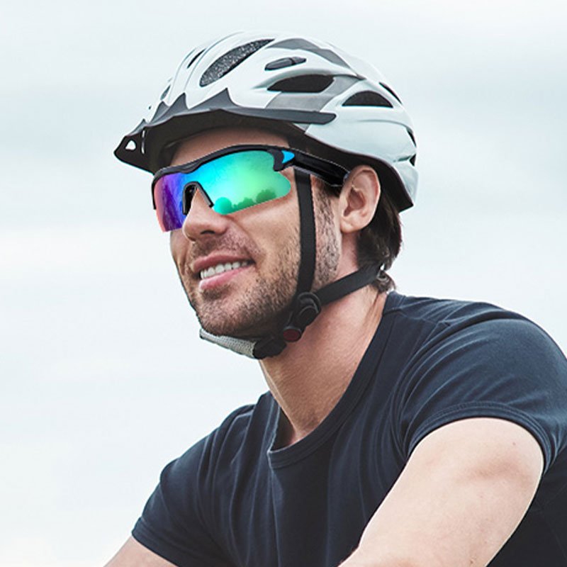 Bluetooth Sunglasses Polarized Lens Outdoor Sports Sunglasses UV Protection with PC Frame Fashion Style for Adults