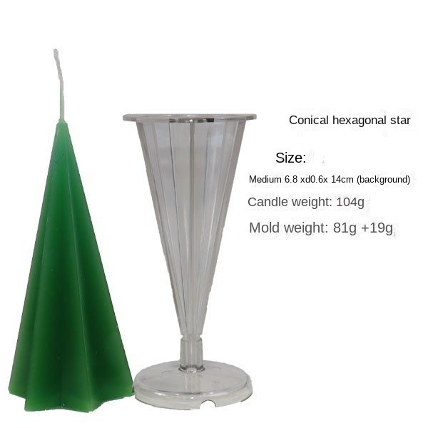 Candle Mould Collection Conical Hexagonal Star Five-Sided Conical Conical Pc Candle Mould
