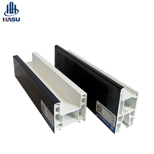 Haisu Custom OEM ODM White UPVC PVC Sliding Windows Door Frames 60mm High Quality Plastic Profiles Building Manufacture High