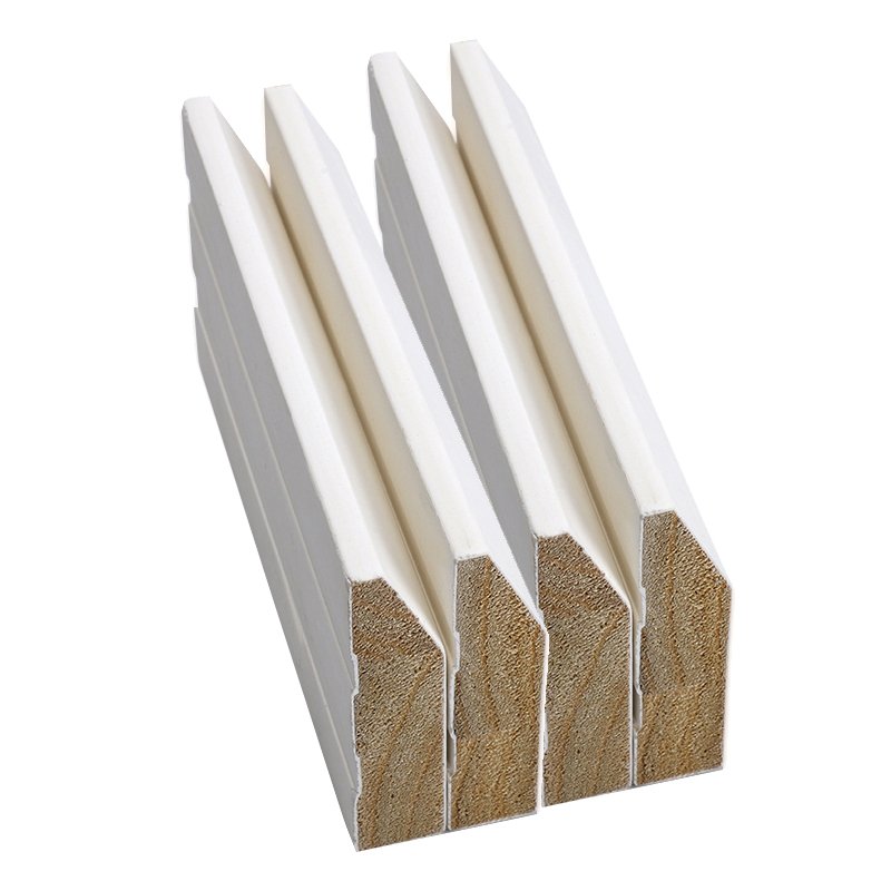 Wholesale Modern Style Wooden Jamb White Primed Door Frame Trim Mouldings