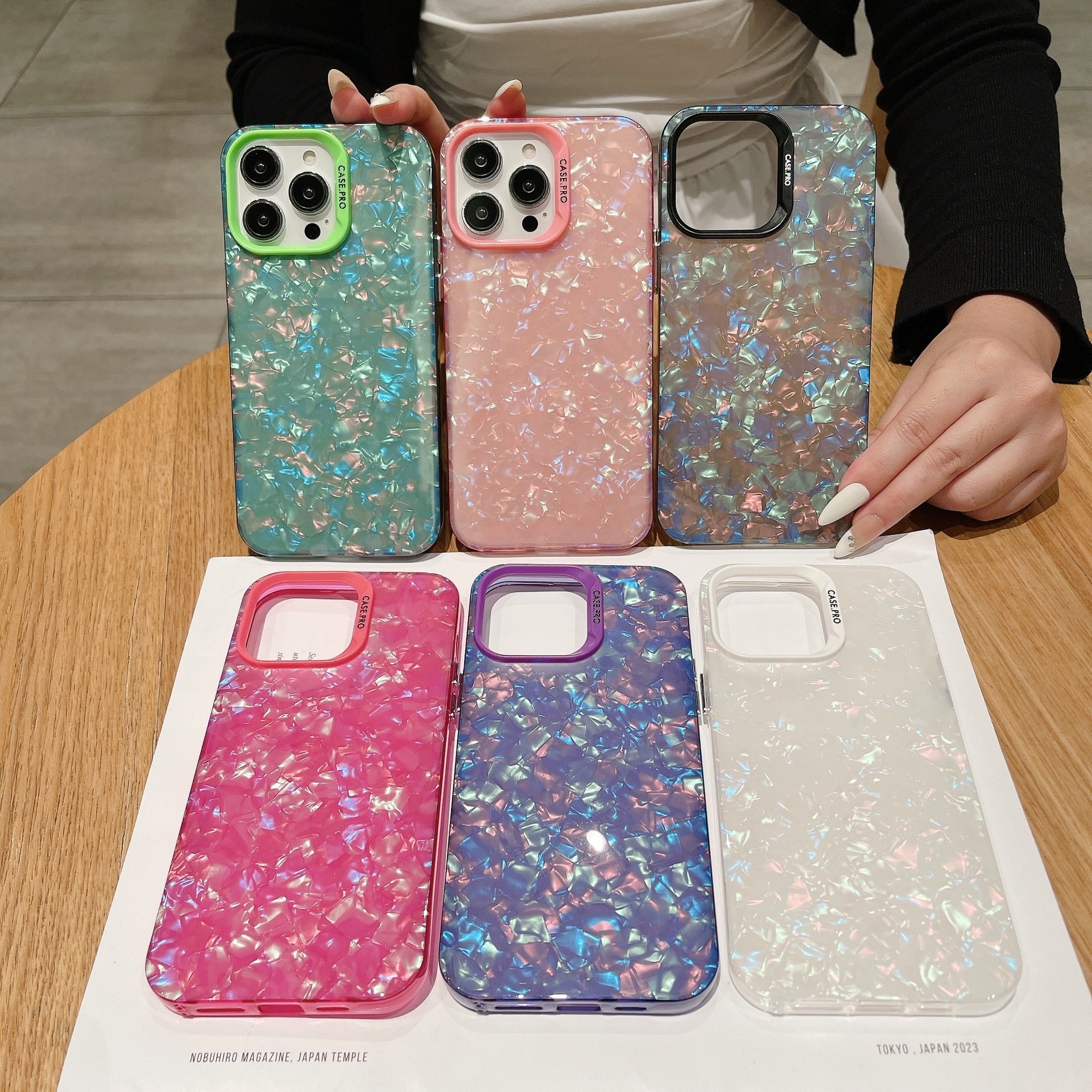 IMD Glitter Detachable Camera Frame Phone Case for iPhone 16 Pro Max 15 14 Cute Shockproof Design Mobile Phone Cases Custom Logo