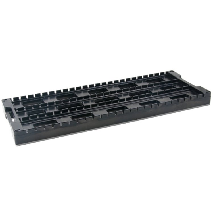 ESD Anti-static H type plastic PCB tray storage rack conductive tray for component storage