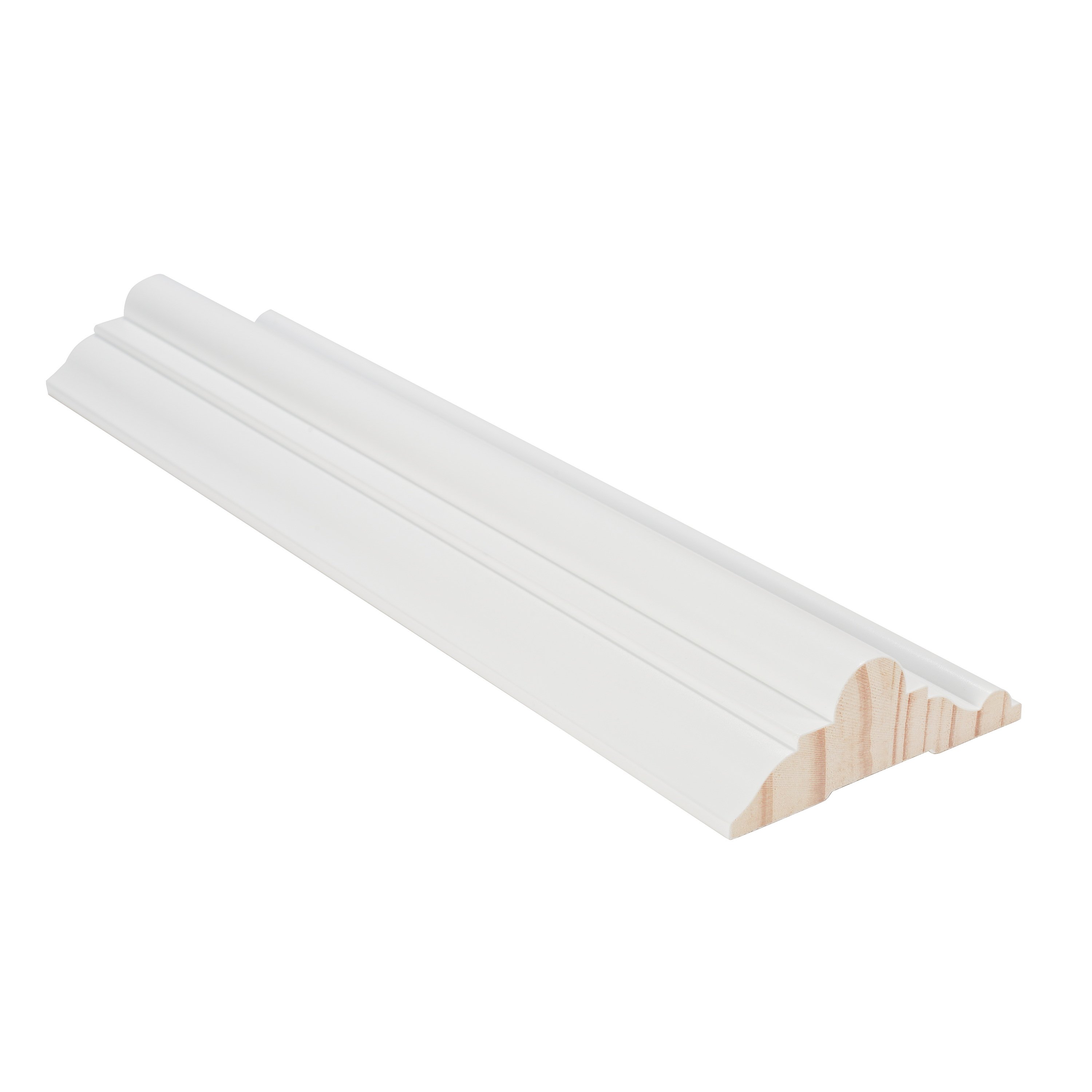 Modern Design Radiata Pine Finger Joint Window Trim Moulding White Primed for Indoor Use for Hotels