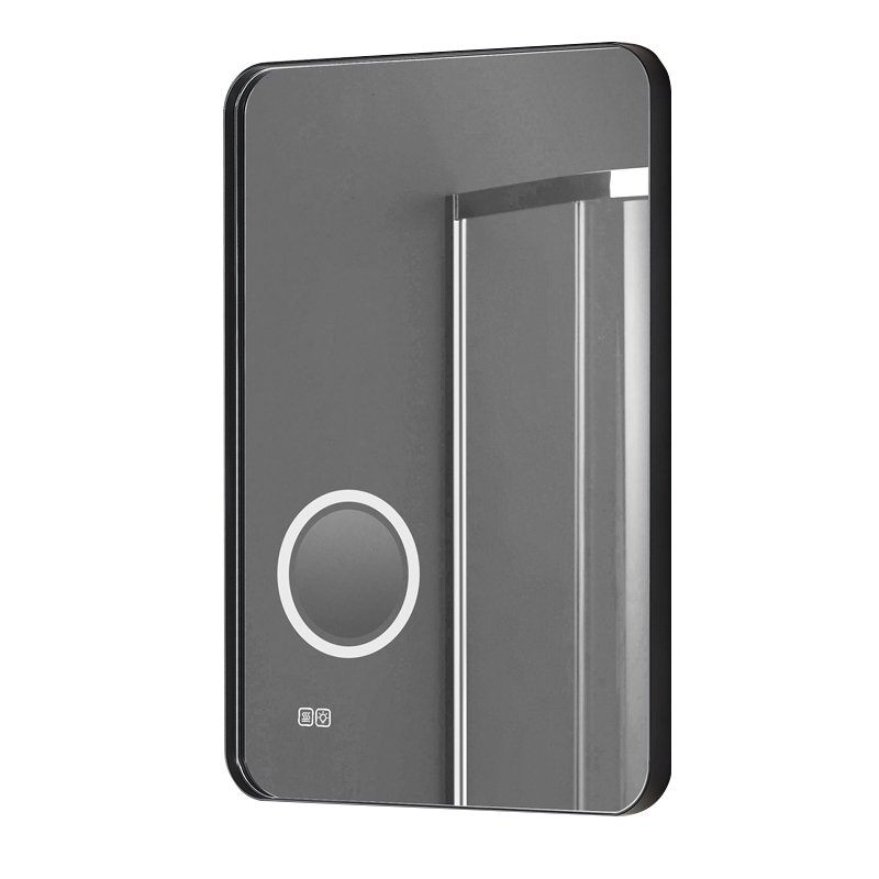 Luxury Smart Touch Screen Framed Waterproof Mmirror Bathroom Moisture-proof Android Square Mirrors With Led Light