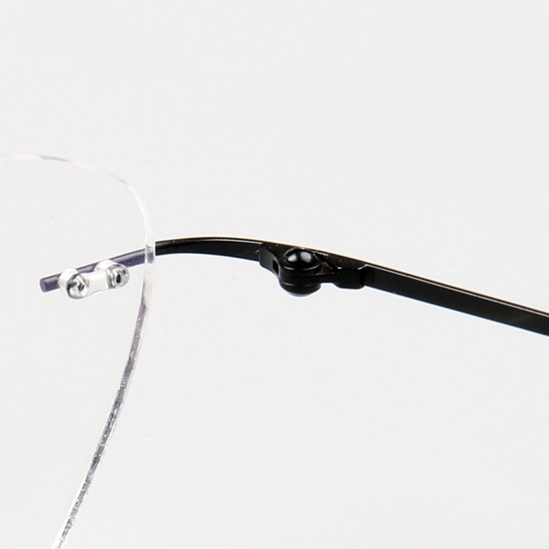 2024 High Quality Rimless Frame Square Eyewear B-Titanium Eyewear Custom Logo