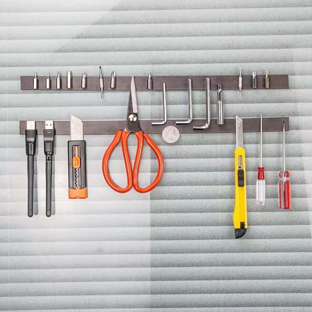 Square Adhesive Magnetic Sheets Plate Photo Wall Sticker Strong Magnet Block Tape Rectangular Rubber Flexible Magnets For Fridge