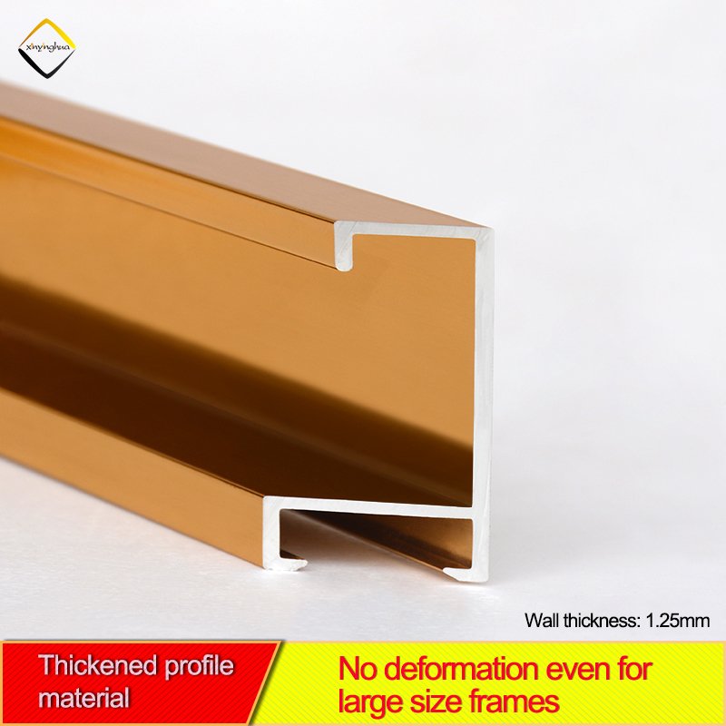 Metal Picture Frame Mouldings Aluminium Profile Photo Frame Moulding Factory