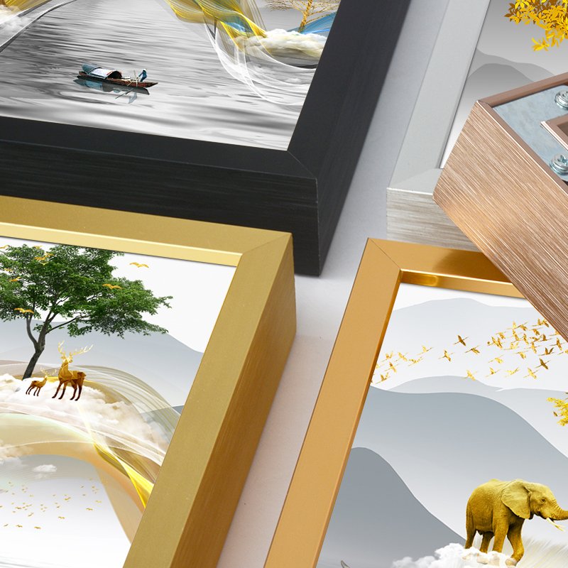 Metal Picture Frame Mouldings Aluminium Profile Photo Frame Moulding Factory
