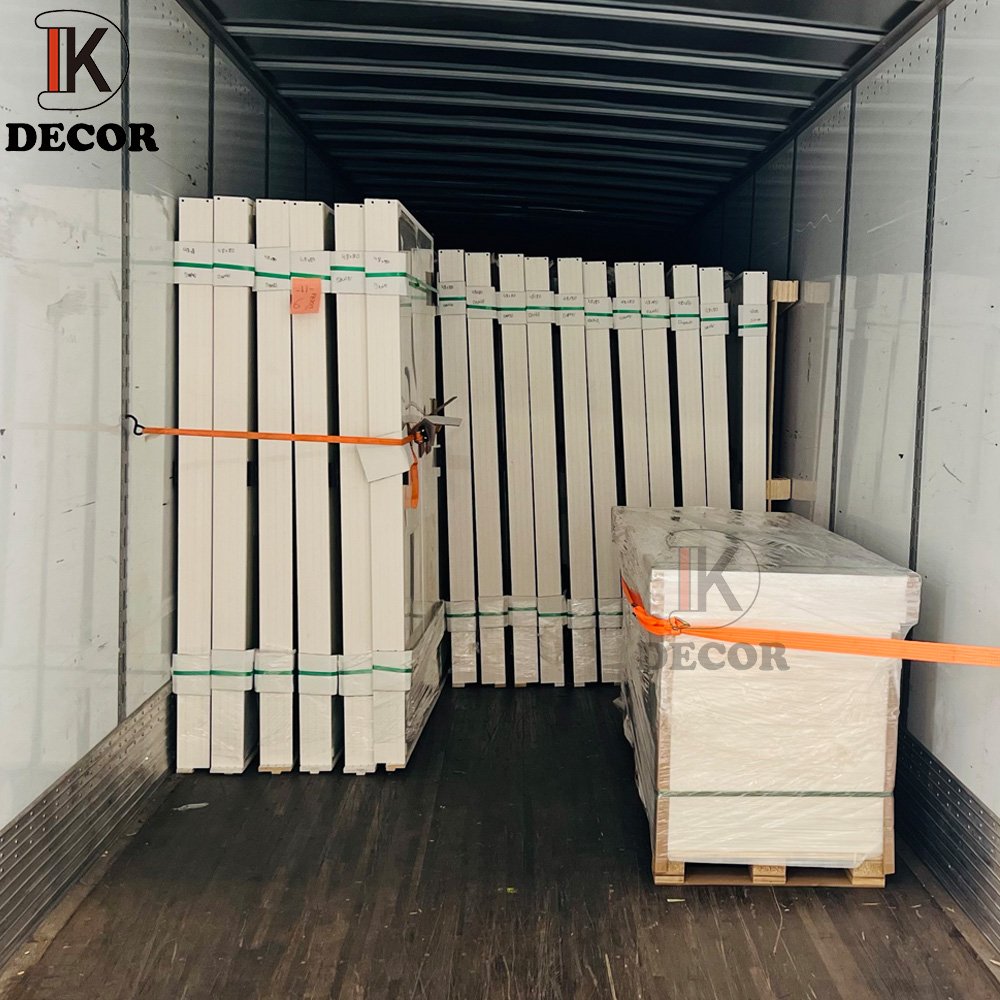 White Primer Prehung 6 Panel hollow core honeycomb Wood Interior Moulded Wooden Doors With Door Frame