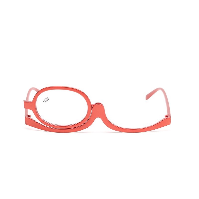 Makeup presbyopic glasses single piece 120 degree rotating unilateral glasses multi-functional frame fashion presbyopic glasses