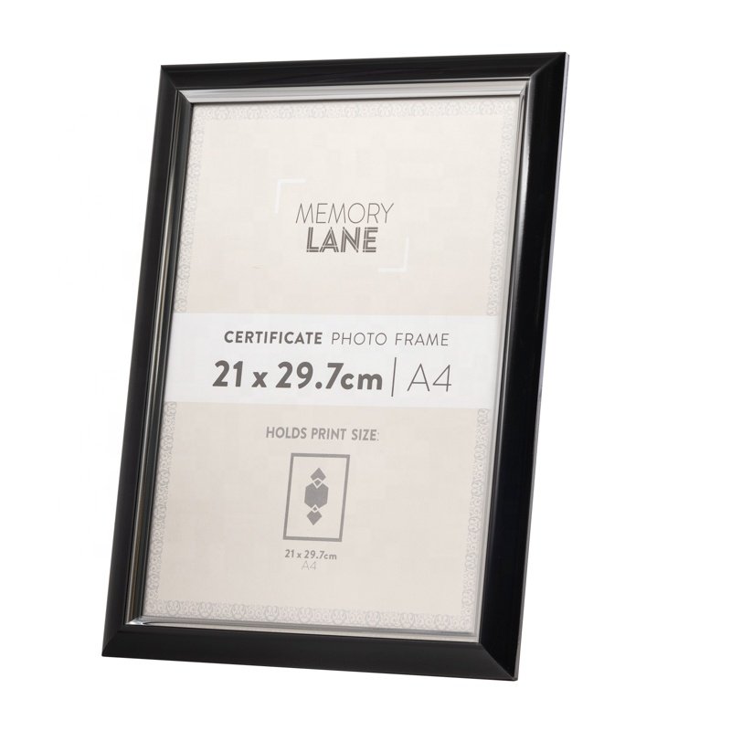High quality Eco-friendly plastic material Customized size color certificate ps frame photo floating frame painting for decor