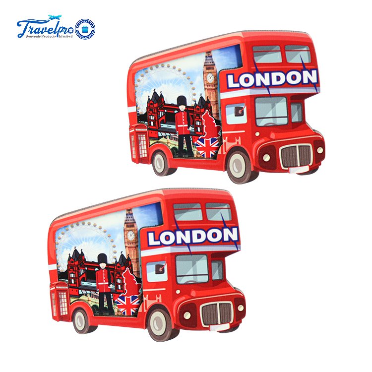 Travelpro Hot Selling Custom Magnetic Photo Frame Fridge Magnet Souvenir UV Printing Mdf Fridge Magnets