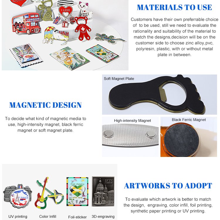 Travelpro Hot Selling Custom Magnetic Photo Frame Fridge Magnet Souvenir UV Printing Mdf Fridge Magnets