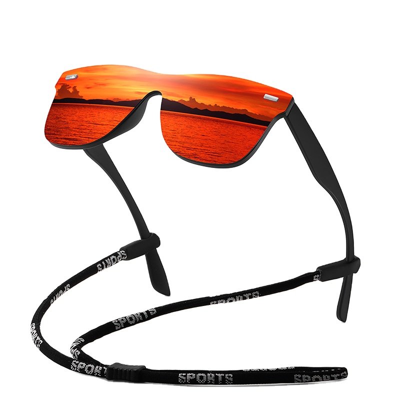 Mirror Square Mens high quality sun glasses polarized uv 400 shades custom logo rimless polarized sunglasses