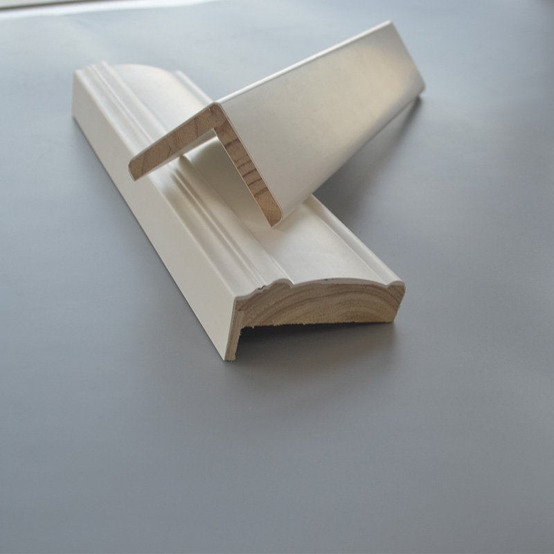 White Primed Solid Wood Decorative Building Materials Wall Frame Trim Mouldings