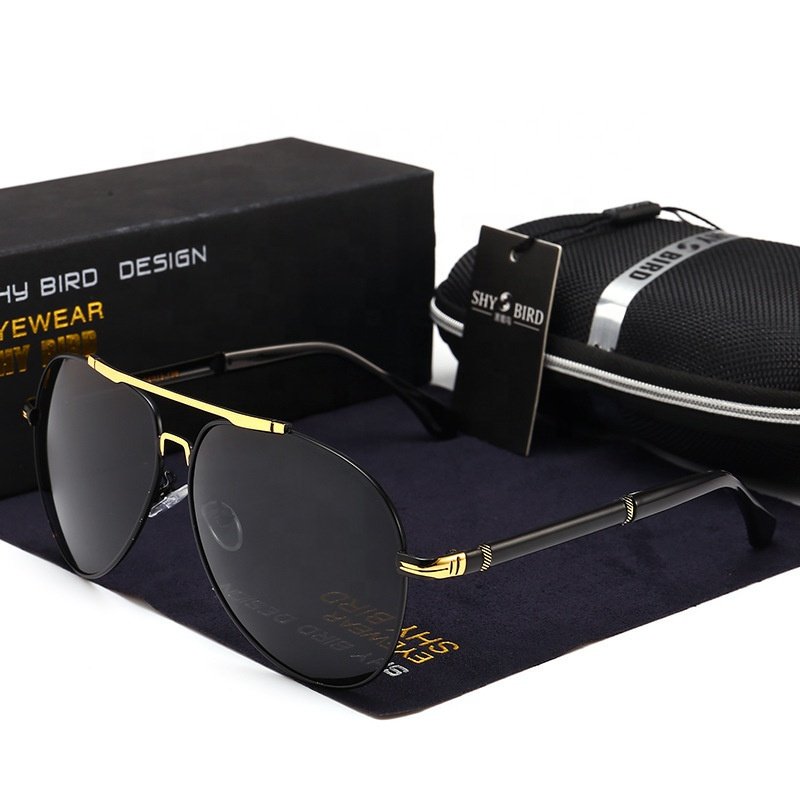 Polarized Men's Sunglasses High-end Driving Glasses Big Frame Sunglasses