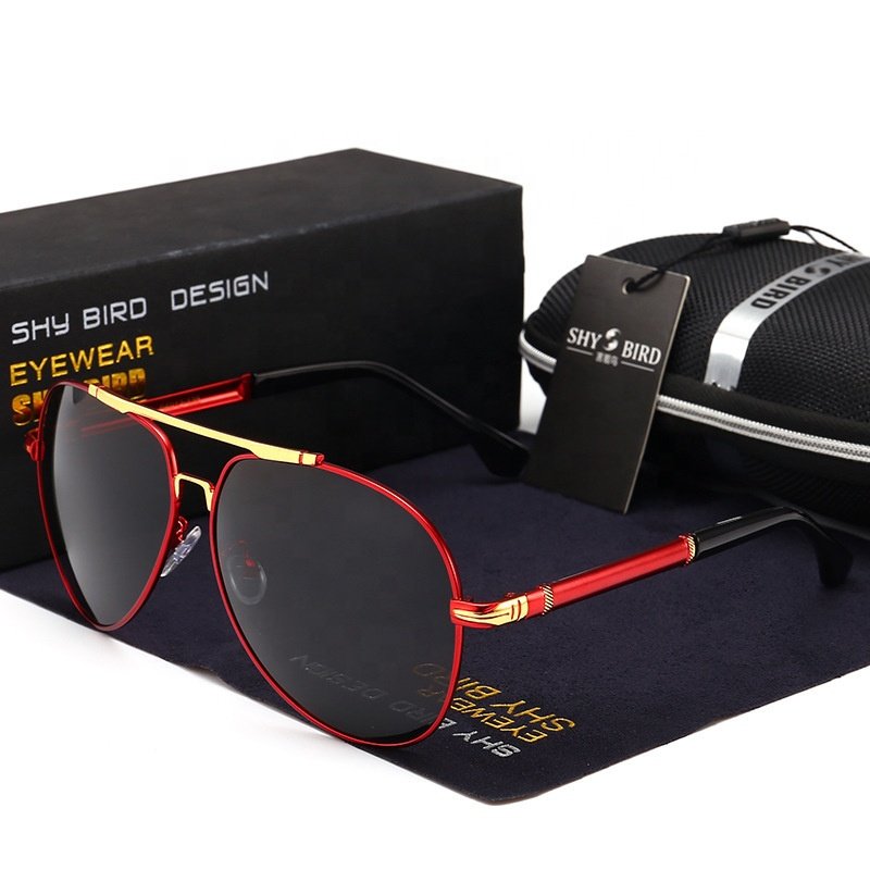 Polarized Men's Sunglasses High-end Driving Glasses Big Frame Sunglasses