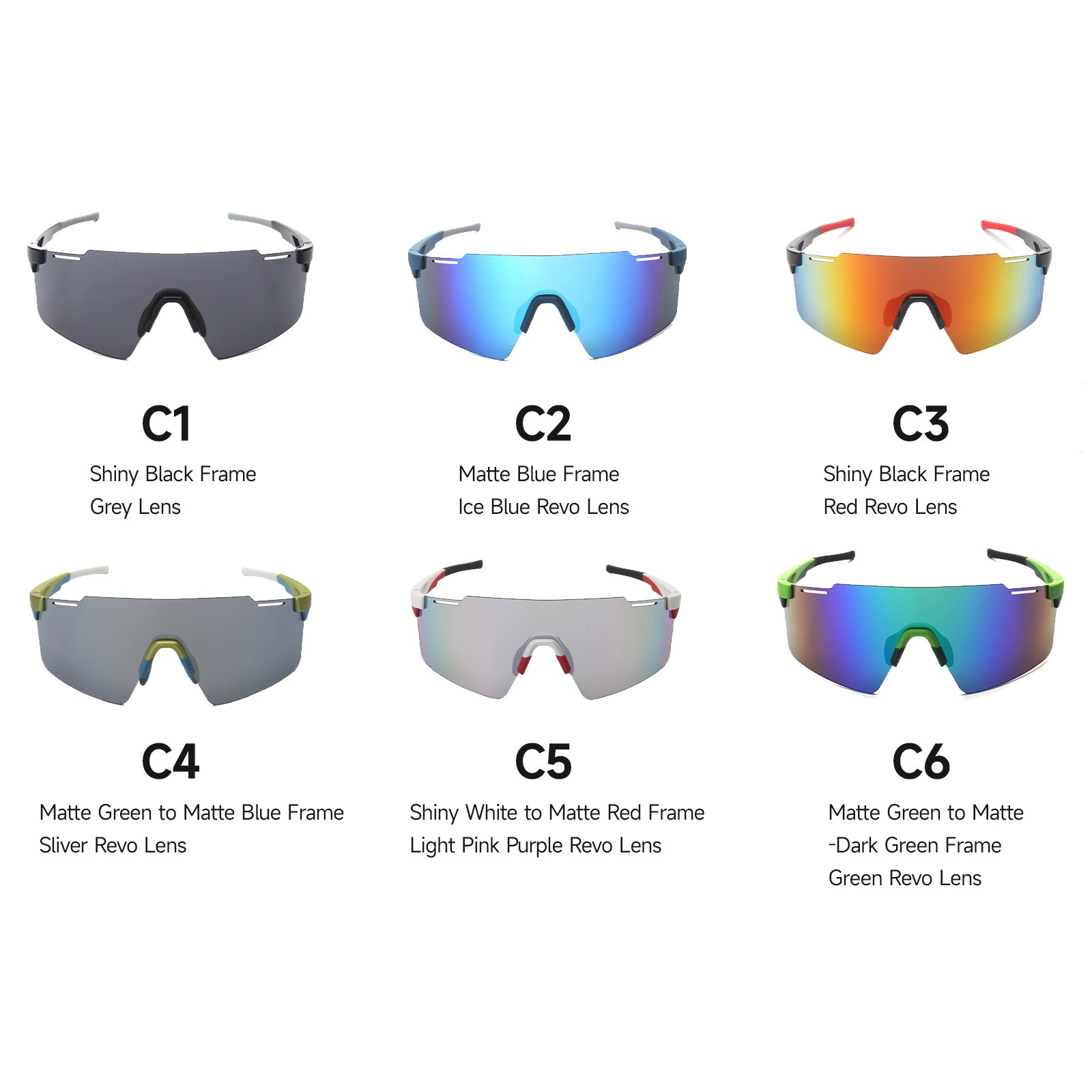 Wholesale Custom Rimless Outdoor Sports Mountain Bike Glasses Sunglasses OEM Men UV400 Bicycle Cycling Sunglasses
