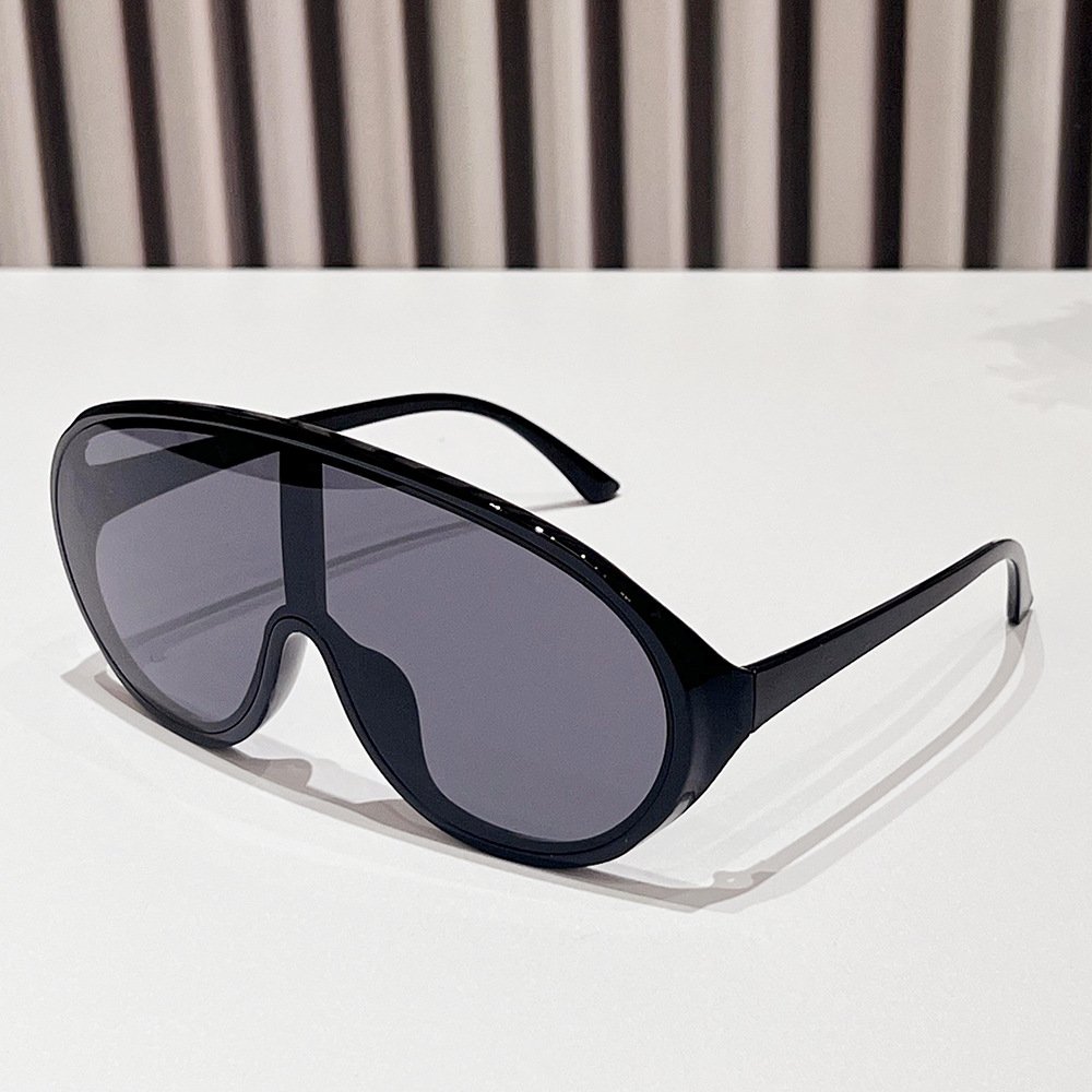 Sunglasses Men Fashion Unisex One Piece Vintage Retro Style Big Shades Sunglasses Square Oversized Sunglasses Women