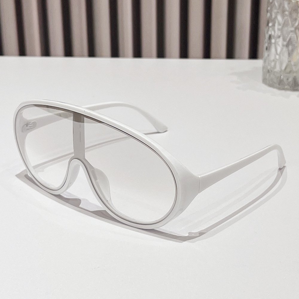 Sunglasses Men Fashion Unisex One Piece Vintage Retro Style Big Shades Sunglasses Square Oversized Sunglasses Women