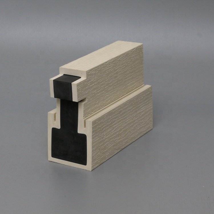 New Design Mull Post White Vinyl Durable WPC Casement Wood Frame PVC moulding for Window and Door jamb frame