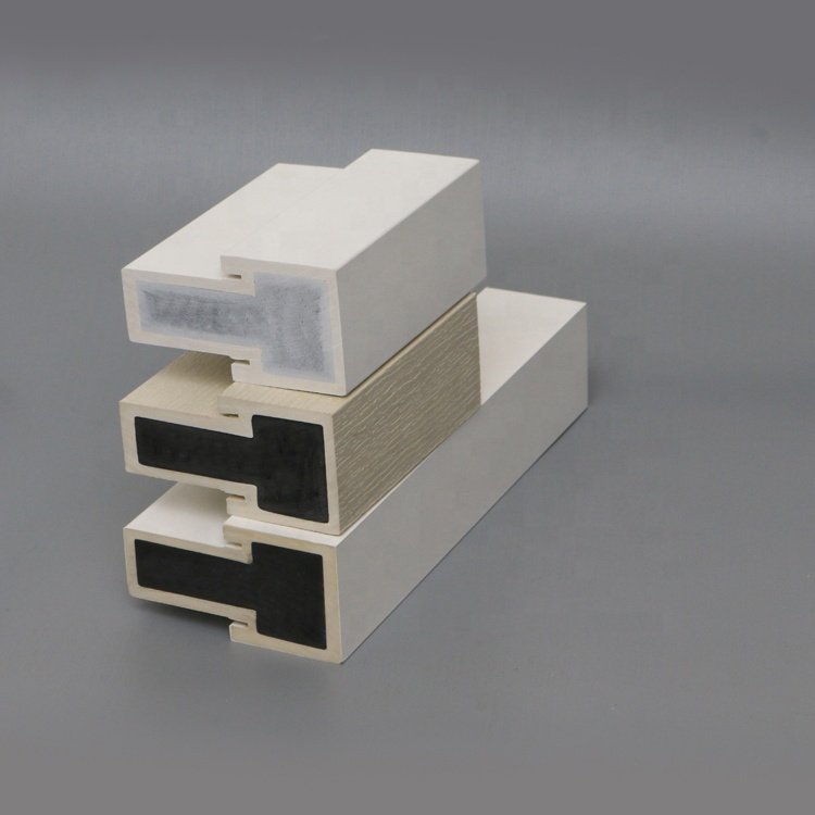 New Design Mull Post White Vinyl Durable WPC Casement Wood Frame PVC moulding for Window and Door jamb frame