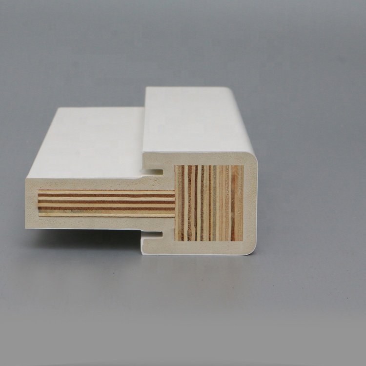 New Design Mull Post White Vinyl Durable WPC Casement Wood Frame PVC moulding for Window and Door jamb frame