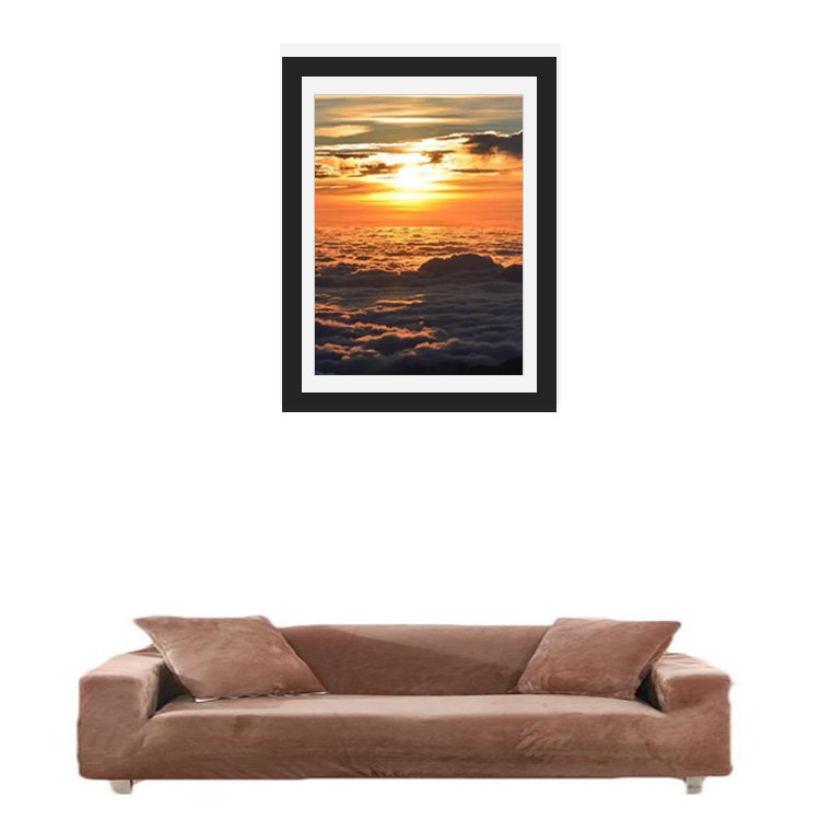 China Manufacturer's Modern 50x70'' MDF Wood Floating Black Wall Mounted Photo Frame for Picture and Photo Framing Decorative