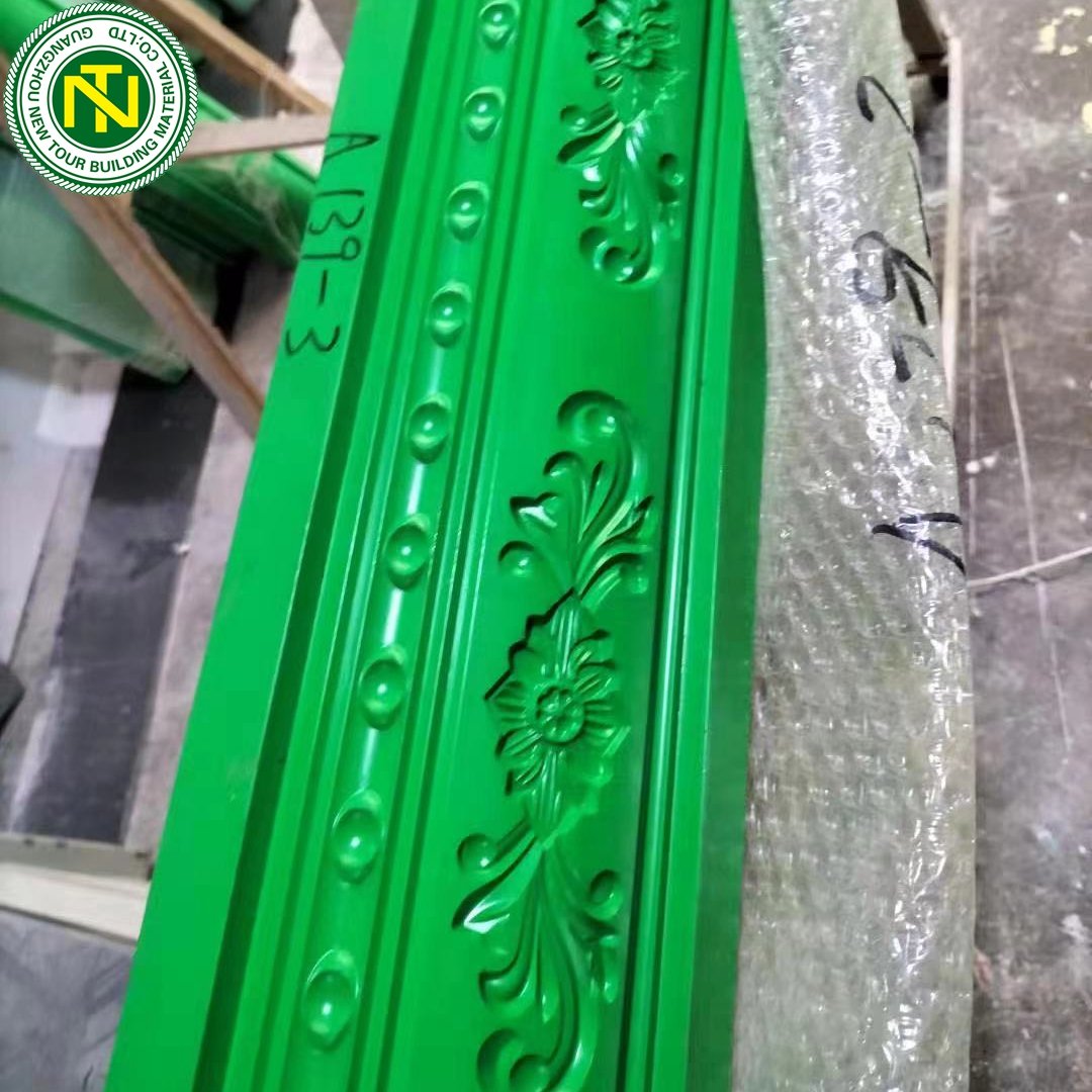 Wholesale High quality Environmental Fireproof White Gypsum/Plaster Cornice moulds
