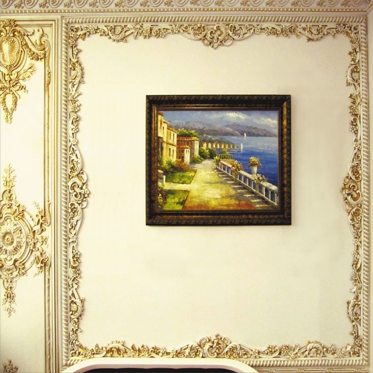 BANRUO Wholesale Small Size Inner Frame Moulding Oil Painting Decorative Photo Frame Bar Ps Frame Moulding