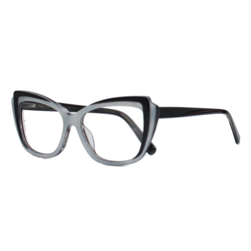2025 Fashion Designer Custom Spectacle Frame Anti Blue Light Eye Glasses Retro Cat Eye Acetate Optical Glasses Frames
