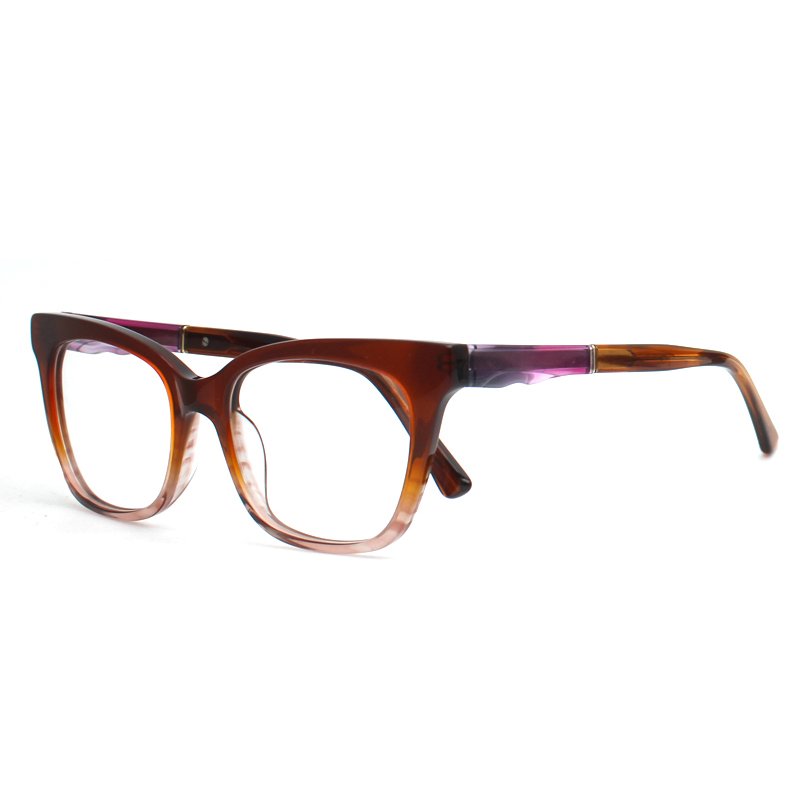 2025 Fashion Designer Custom Spectacle Frame Anti Blue Light Eye Glasses Retro Cat Eye Acetate Optical Glasses Frames