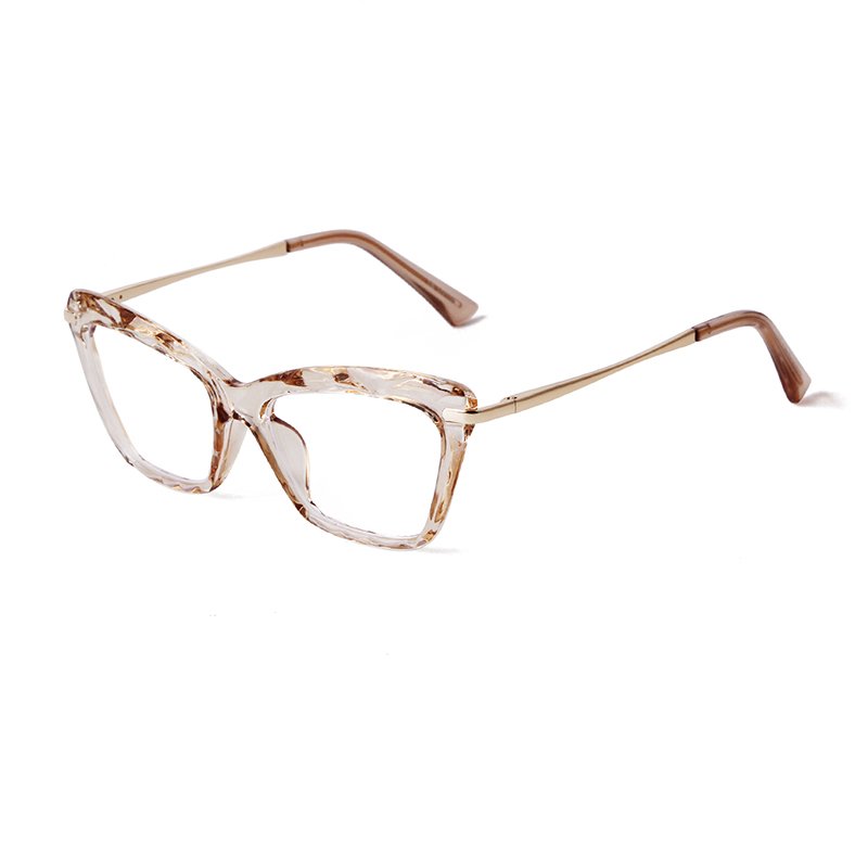 Fashion anti-blue light Glasses candy color personality Cat eye glasses frame Woman myopic flat Optical frame Eyewear