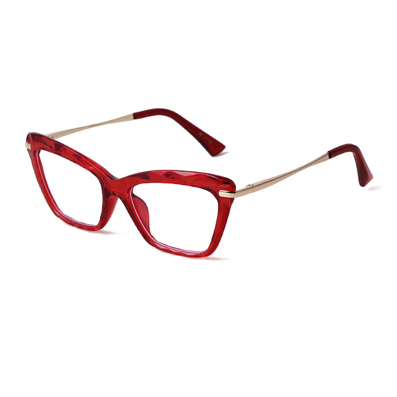 Fashion anti-blue light Glasses candy color personality Cat eye glasses frame Woman myopic flat Optical frame Eyewear