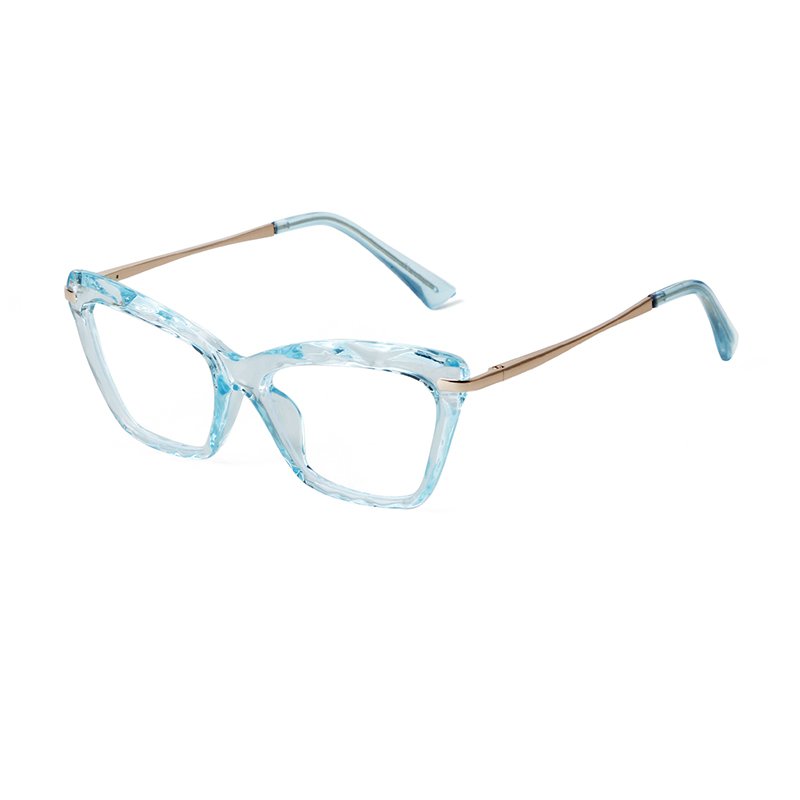 Fashion anti-blue light Glasses candy color personality Cat eye glasses frame Woman myopic flat Optical frame Eyewear