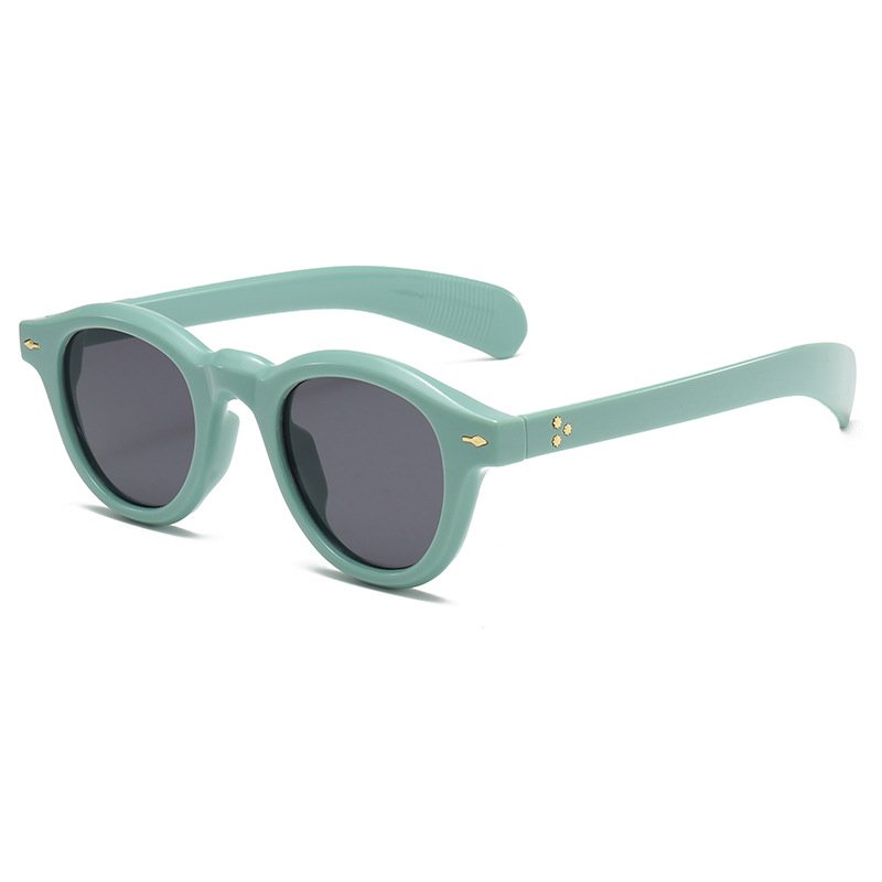 New Classic Vintage Small Round Sun Glasses Men Fashion Custom Sunglasses Logo Wholesale Ins Lunette De Soleil Women