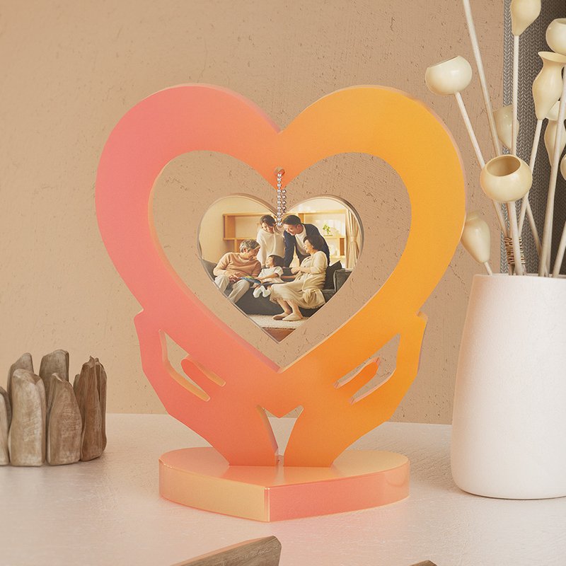 DIY Handmade Epoxy Resin Mold Heart Moon Shaped Picture Frame Arrangement Hanging Ornament Silicone Resin Molds