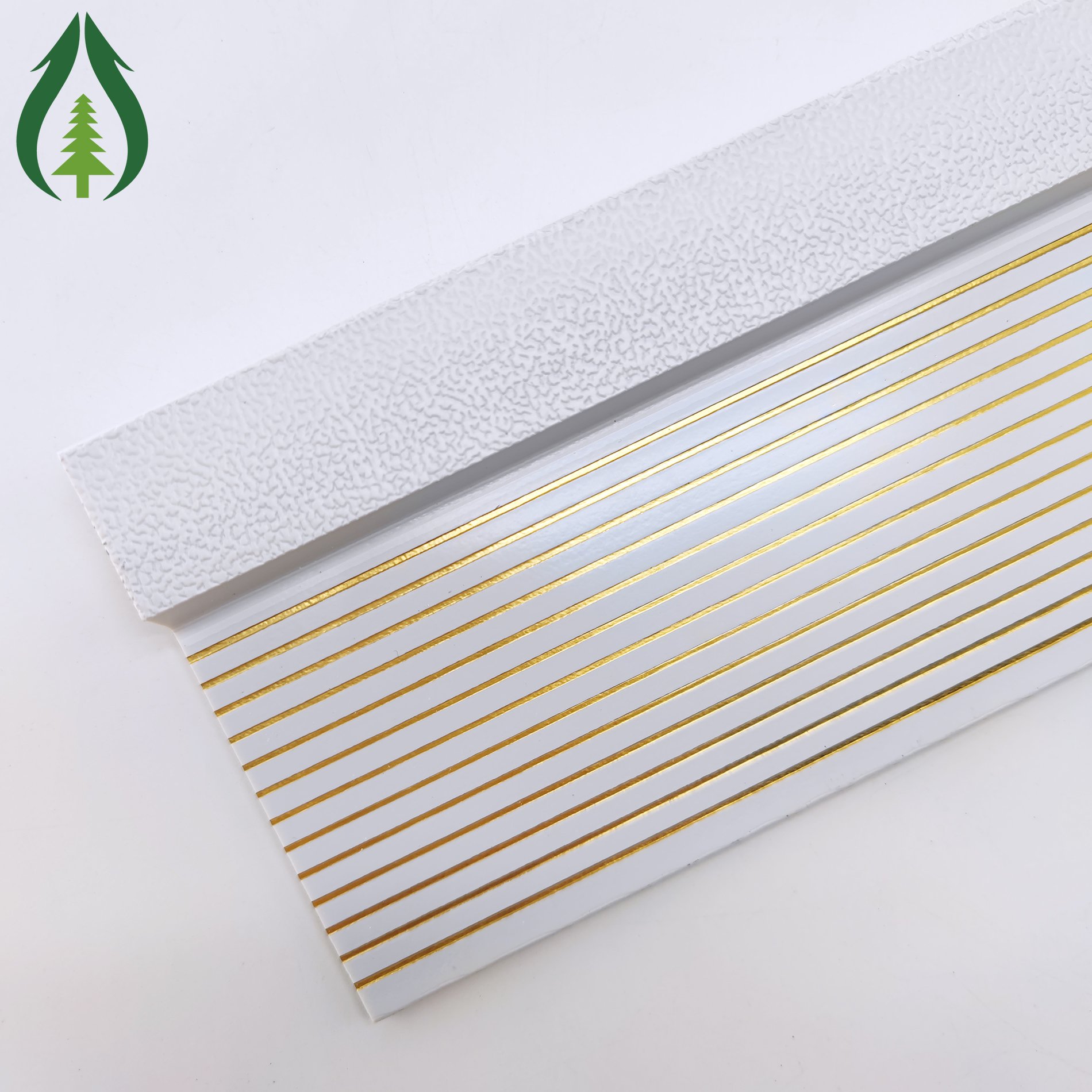 Gold Line Wood Decorative PS PVC Wall Panel Production Wall Decor Panel Exterior Wall Decorative Foam Panels