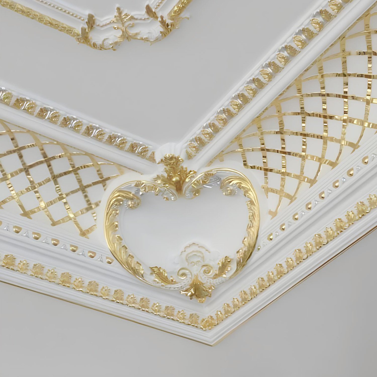 Auuan Manufacturer PU Cornice Ceiling Framing Decorative Coving Molding for Interior Ceiling Decoration