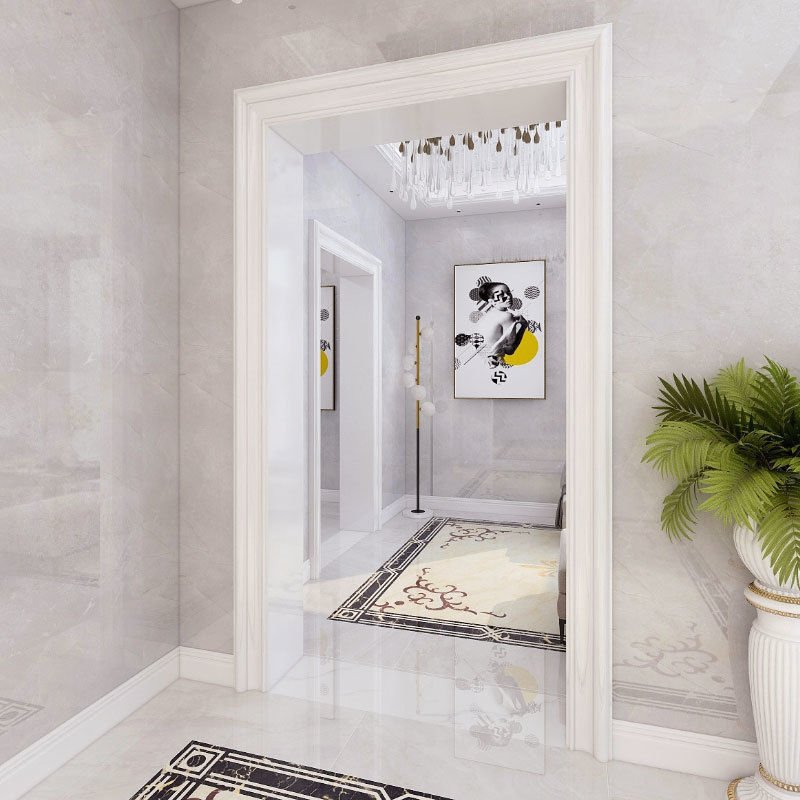 Light Weight Polystyrene Mouldings Door Decorative Moulding PS skirting Panels White PS Moulding