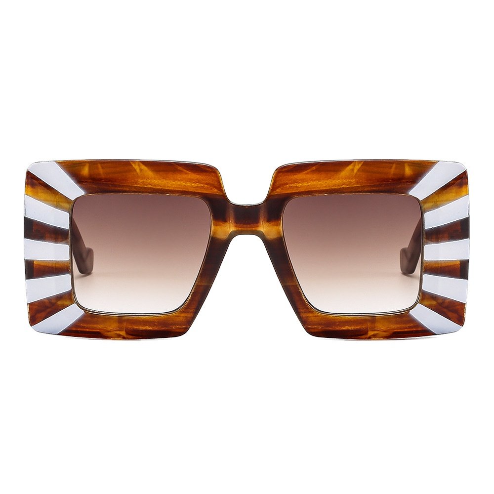 2024 High Quality Women Custom Logo Fashion Wholesale China Luxury Oversized Sunglasses Trendy Square Sunglasses