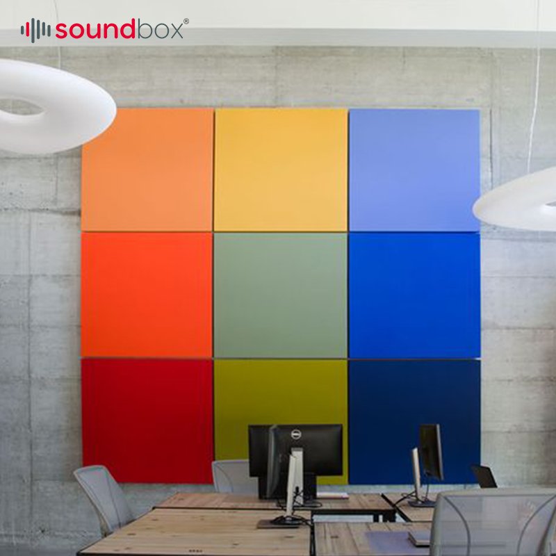 Sound Absorbing Acoustic Panels Framed Decorative Fabric Acoustic Wrapped Panels for Conference Room Studio Music Room
