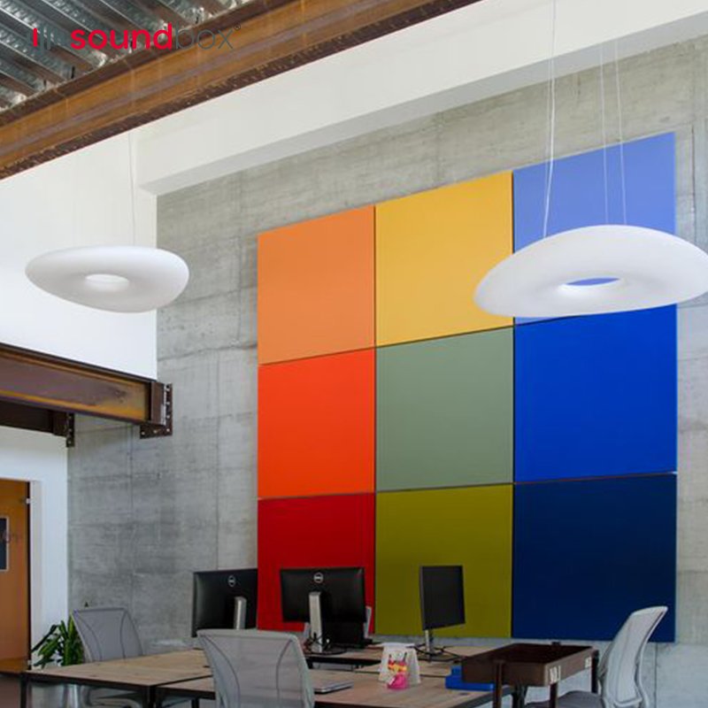 Sound Absorbing Acoustic Panels Framed Decorative Fabric Acoustic Wrapped Panels for Conference Room Studio Music Room