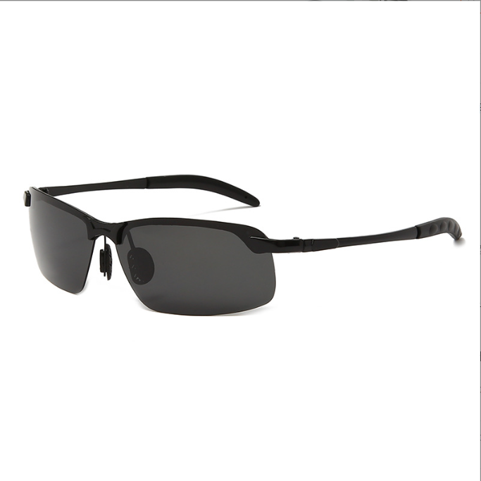 Factory Direct Sale Vintage Half Rim Sun Glasses New Trendy Shades Men Women Polarized Sunglasses Metal Frames