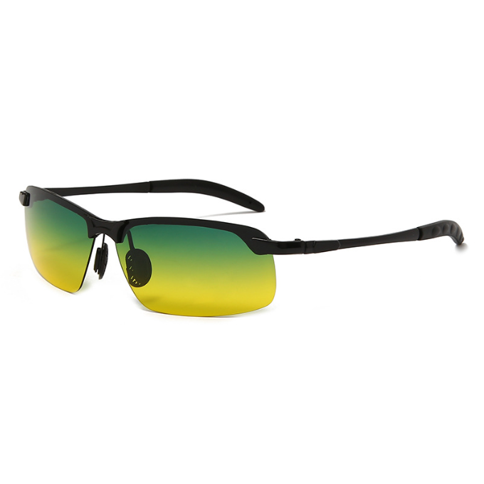 Factory Direct Sale Vintage Half Rim Sun Glasses New Trendy Shades Men Women Polarized Sunglasses Metal Frames