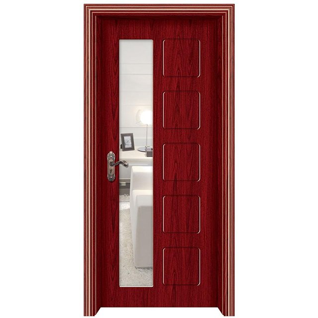 BBSD0011 High Quality New Style Waterproof Moisture proof WPC PVC Swing Door WPC Skin Door FOR Hotel