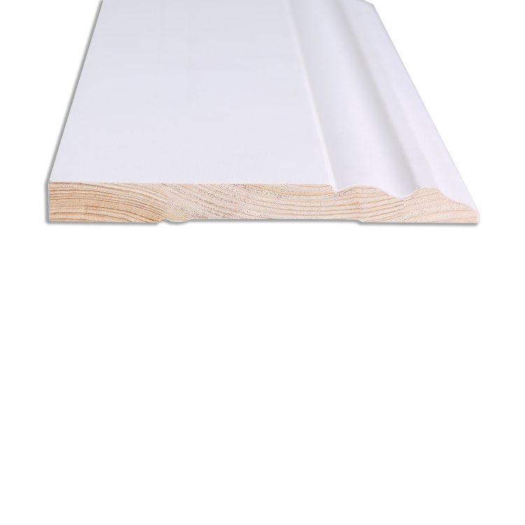 Full Customization White Gesso Primed Pine Wood Door Frame Moulding For Decoration