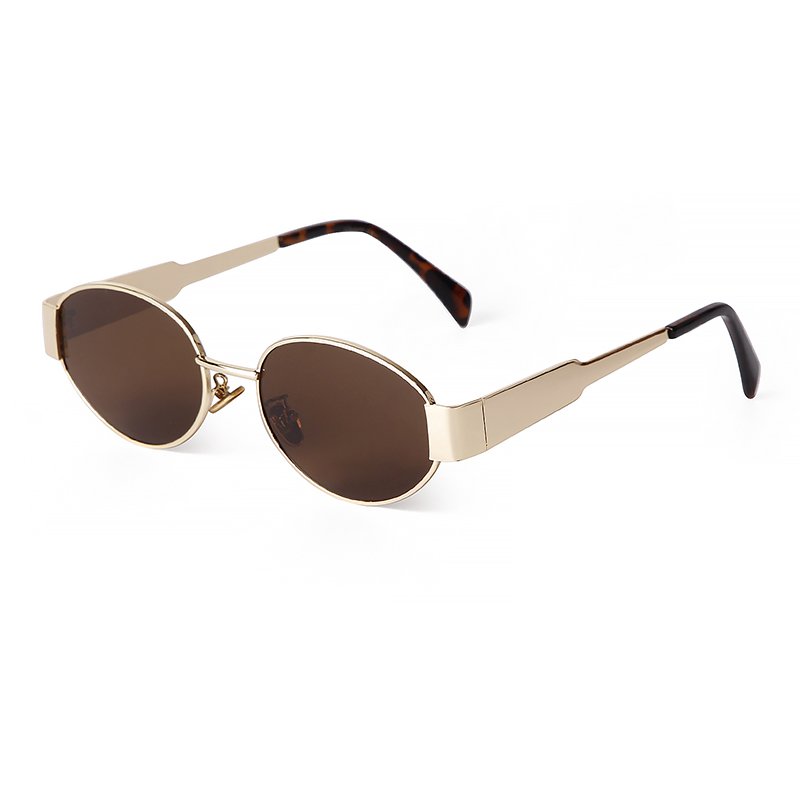STORY STY4235 Metal Frame Oval Sunglasses UV400 Protection Women Mens Eyewear Classic Vintage Steampunk Sun Glasses