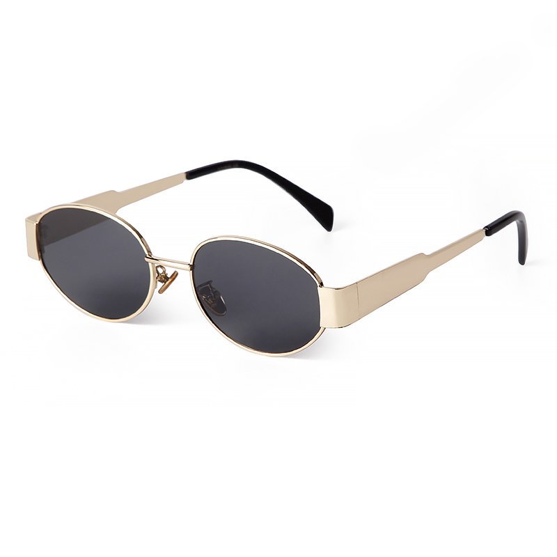 STORY STY4235 Metal Frame Oval Sunglasses UV400 Protection Women Mens Eyewear Classic Vintage Steampunk Sun Glasses